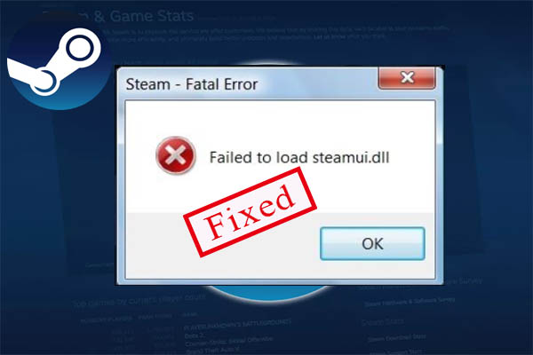 unable to load steam dll
